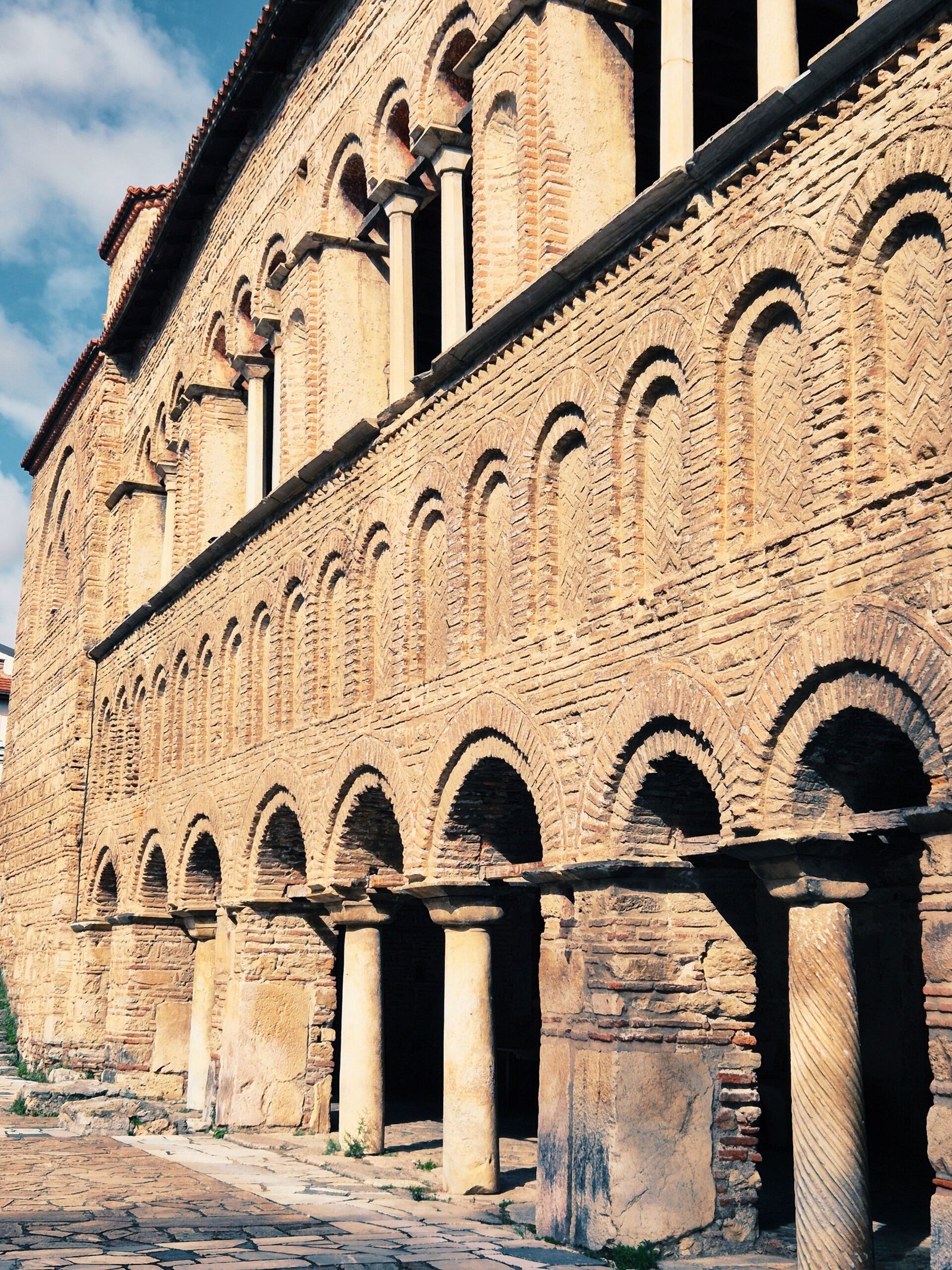 Byzantine Church of St. Sophia with medieval frescoes in Ohrid, North Macedonia