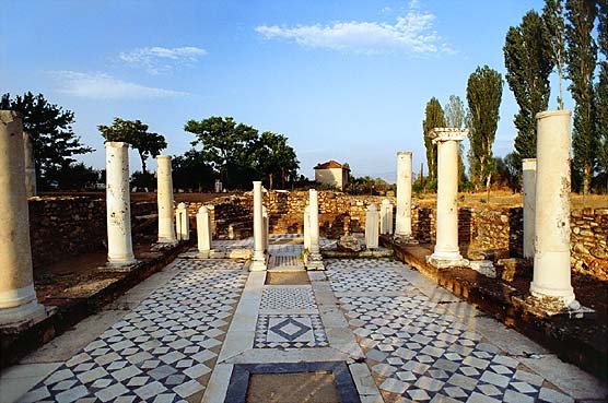 Roman mosaics and ruins of Heraclea Lyncestis near Bitola, North Macedonia