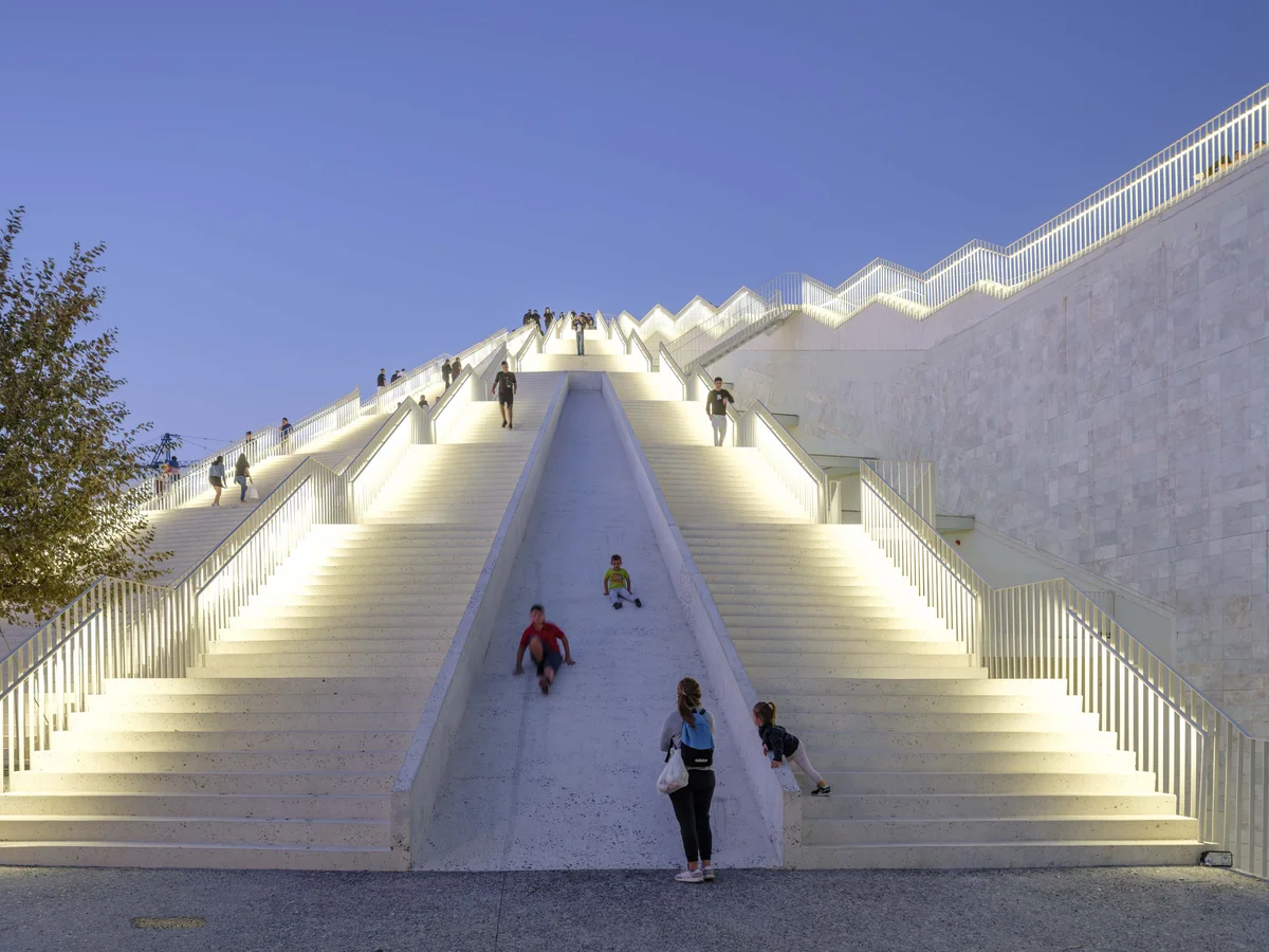 Renovated Pyramid of Tirana cultural centre, Albania