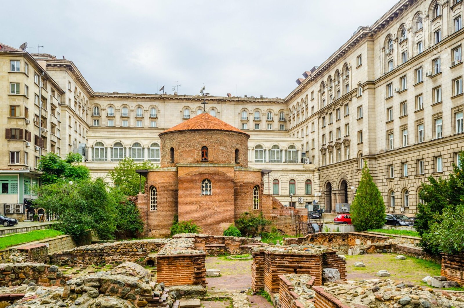 Roman St. George Rotunda, the oldest building in Sofia, Bulgaria