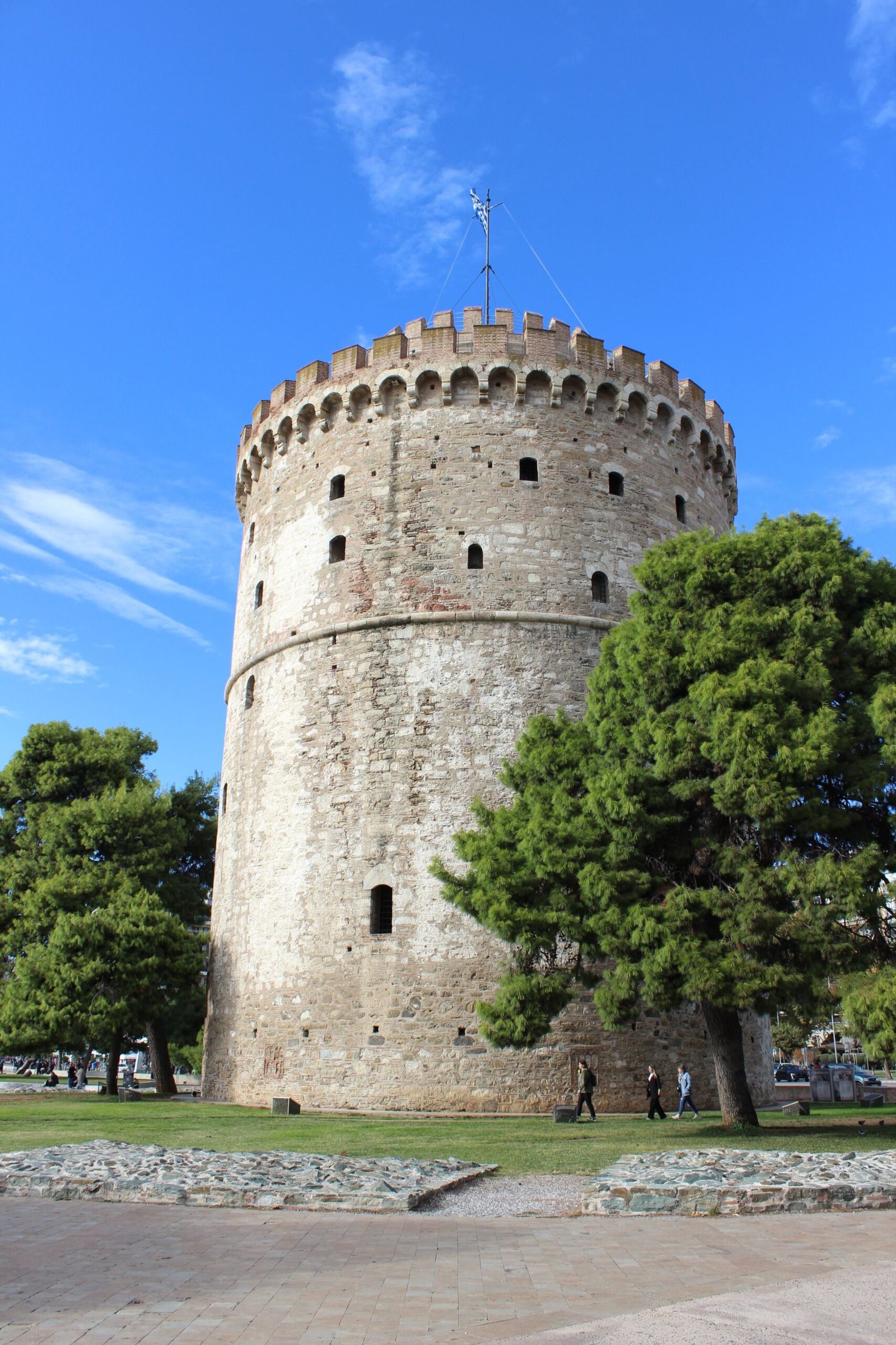 White Tower on the Thessaloniki waterfront, Greece